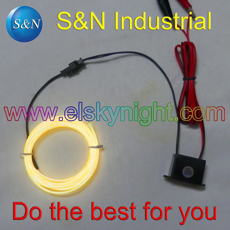 

El inverter/controller/driver waterproof +1 meter Lemon Diameter 2.3MM el wire/strip free shipping