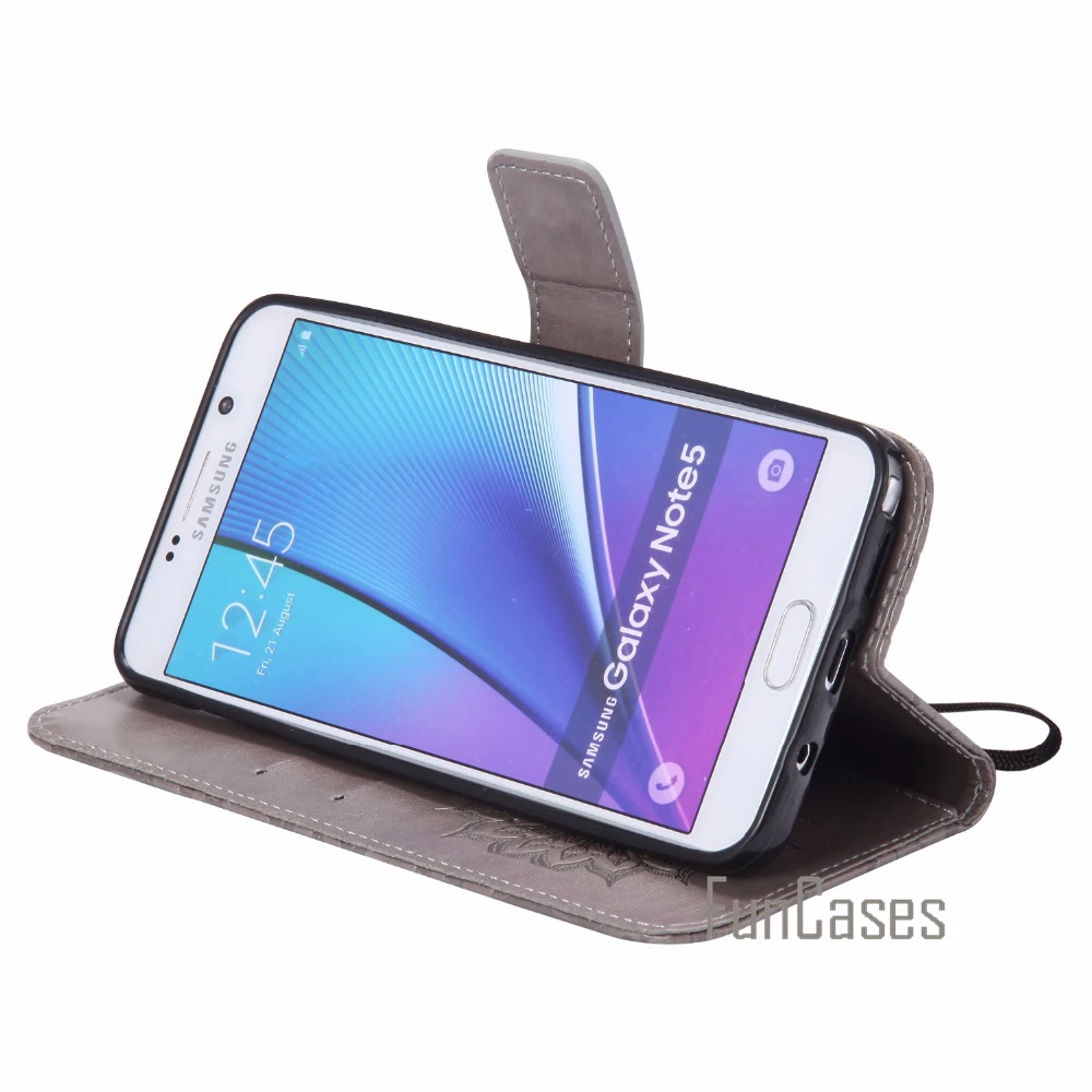 Тиснением флип чехол СПС Coque Galaxy Note 4 Fundas Samsung 3 Примечание 5 обложка + держателей