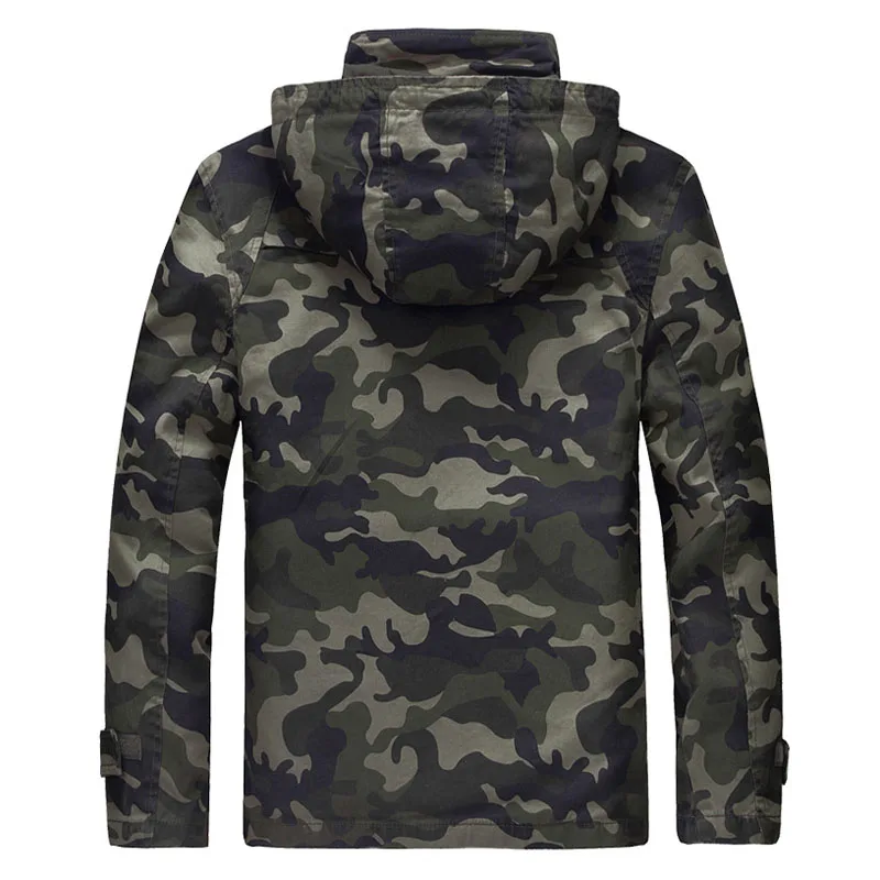 TANGNEST Hooded Jacket Army Green New Design Hot Selling Camoiflage Men Jackets Veste Homme Trendy 2 Colors MWJ1783 | Мужская одежда