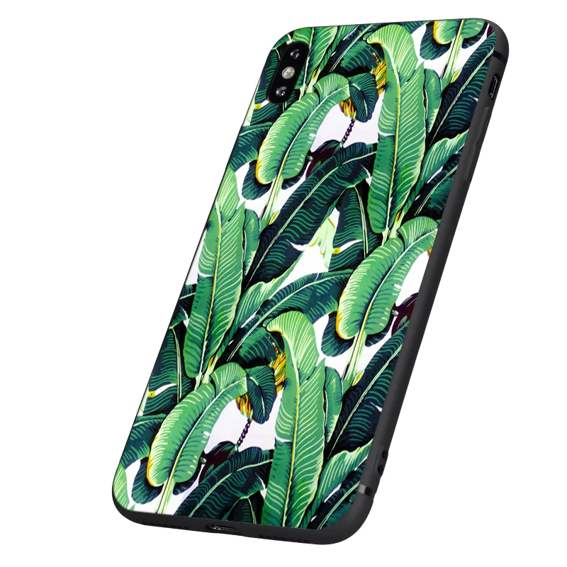 Черный чехол из ТПУ для iphone 5 5s se 6 6s 7 8 plus x 10 силиконовый XR XS 11 pro MAX с розой цветком