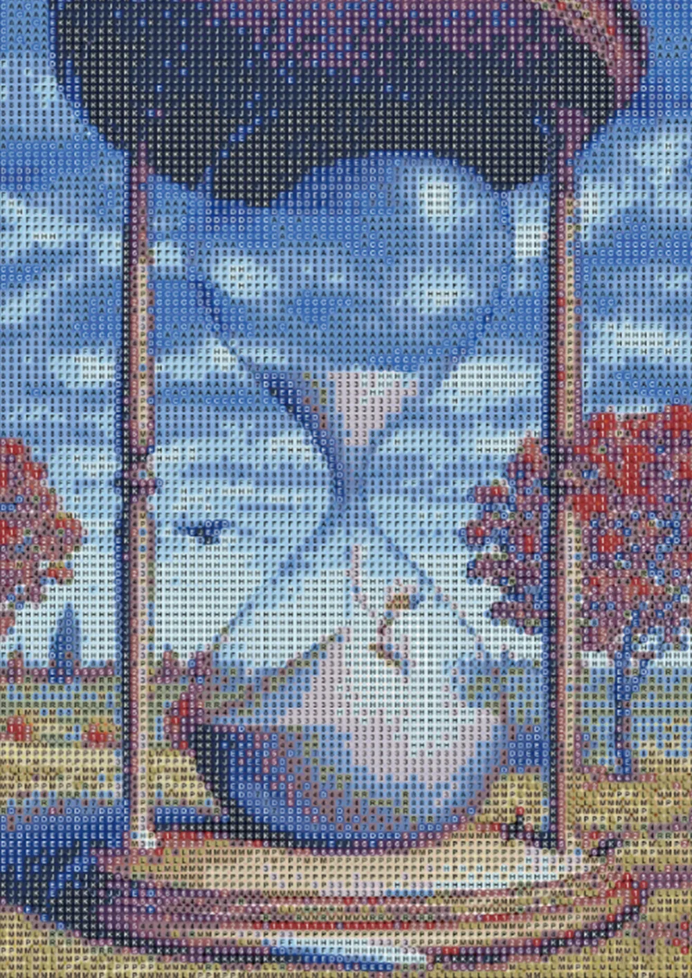 5D DIY Diamond Painting Full Drill Embroidery Wall Sticker for Decor - Hourglass with Grass (12 x 16inch) | Дом и сад