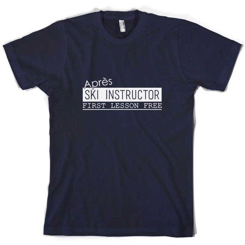 Apres Skier Instructor - Mens T-Shirt Funny Short Sleeves O-Neck T Shirt Tops Tshirt Homme | Мужская одежда