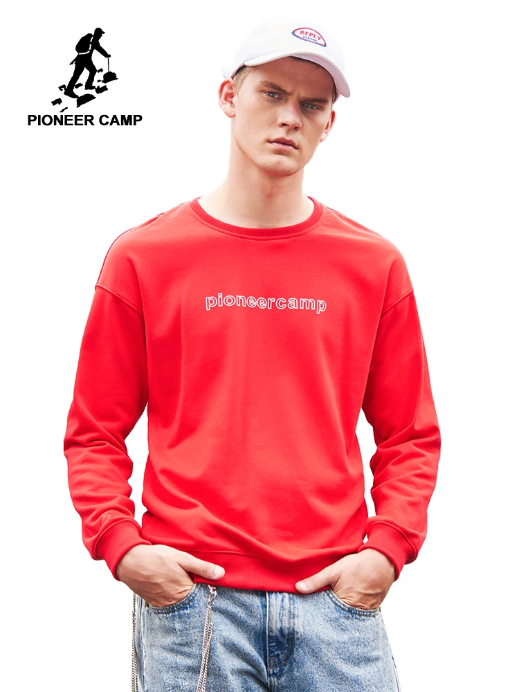 Мужская толстовка с принтом на спине Pioneer Camp черный красный белый фиолетовый