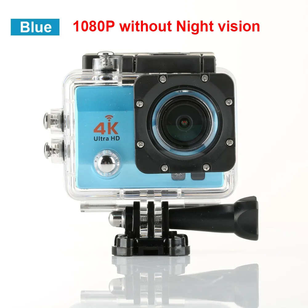 1080P-blue Qriginal hero Экшн-камера 4 K/30FPS Ultra HD wifi 1080 P/60fps 170 объектив для дайвинга водонепроницаемый 30M go DV Шлем Спортивная камера pro 4/7 - Цвет: 1080P-blue