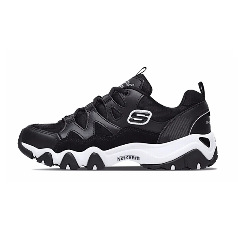 Skechers/Женская обувь D'lites; удобная дышащая модная обувь; женская прогулочная обувь на платформе и высоком каблуке; 88888328-WPK - Цвет: 88888328-BLK