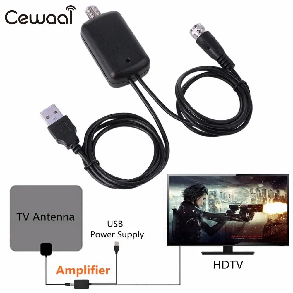 Антенный усилитель с USB питанием F порт/ТВ порт 1080P ТВ сигнала HD tv Box кабельный