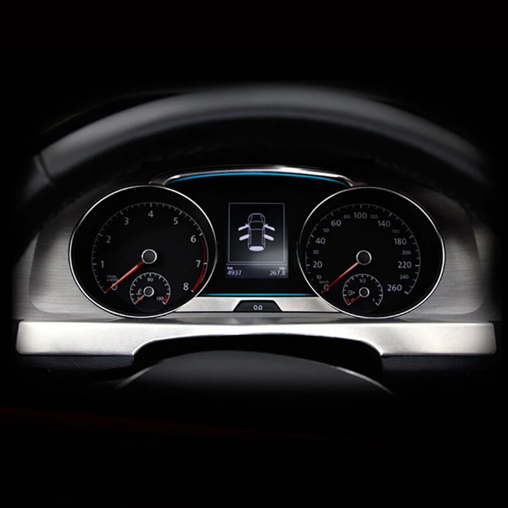 Отделка панели инструментов для vw golf 7 MK7 2014 высококачественная нержавеющая сталь