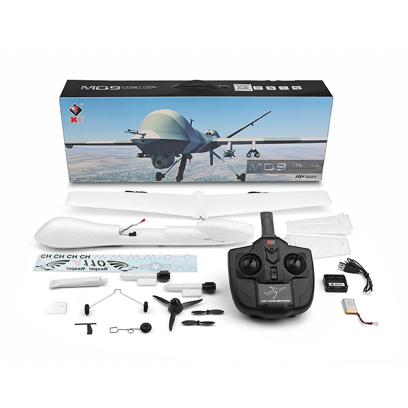 Новинка WLtoys радиоуправляемый самолет с неподвижным крылом XKS A110 MQ9 Flighter 3CH 2 4G
