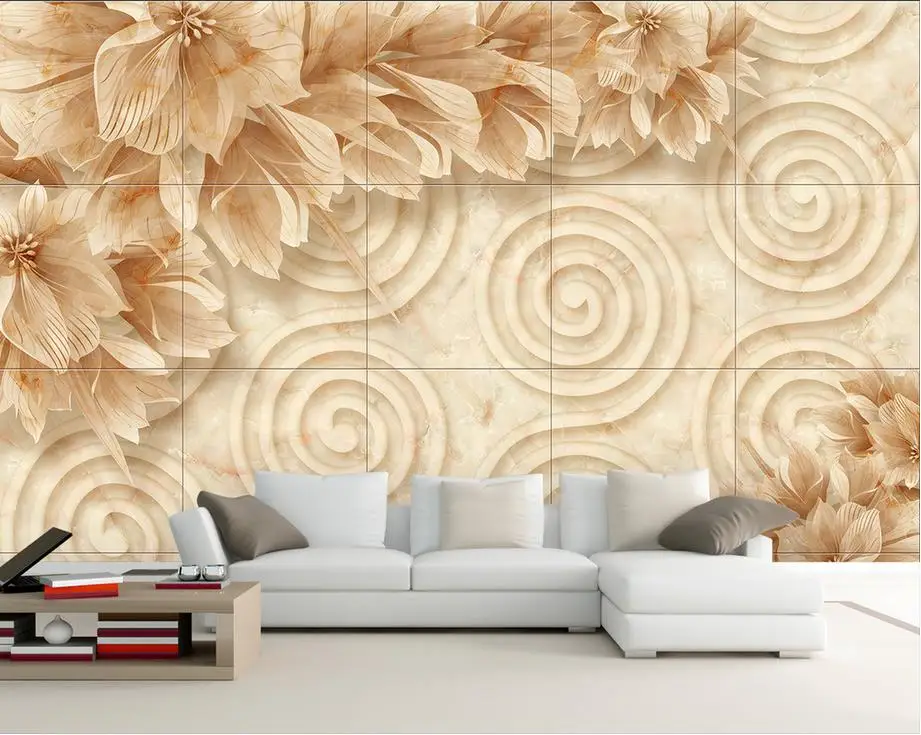 Обои для стен 3 d цветы камень рельефные обои пользовательские гостиной настенные