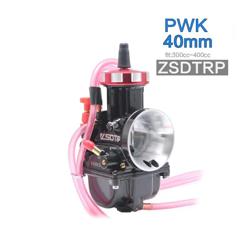 ZSDTRP 40mm black ZSDTRP универсальный большой гоночный мотоцикл PWK Keihin Карбюратор изменить 33 34 35 36 38 40 42 мм подходит на 200cc до 500cc мотор - Цвет: ZSDTRP 40mm black