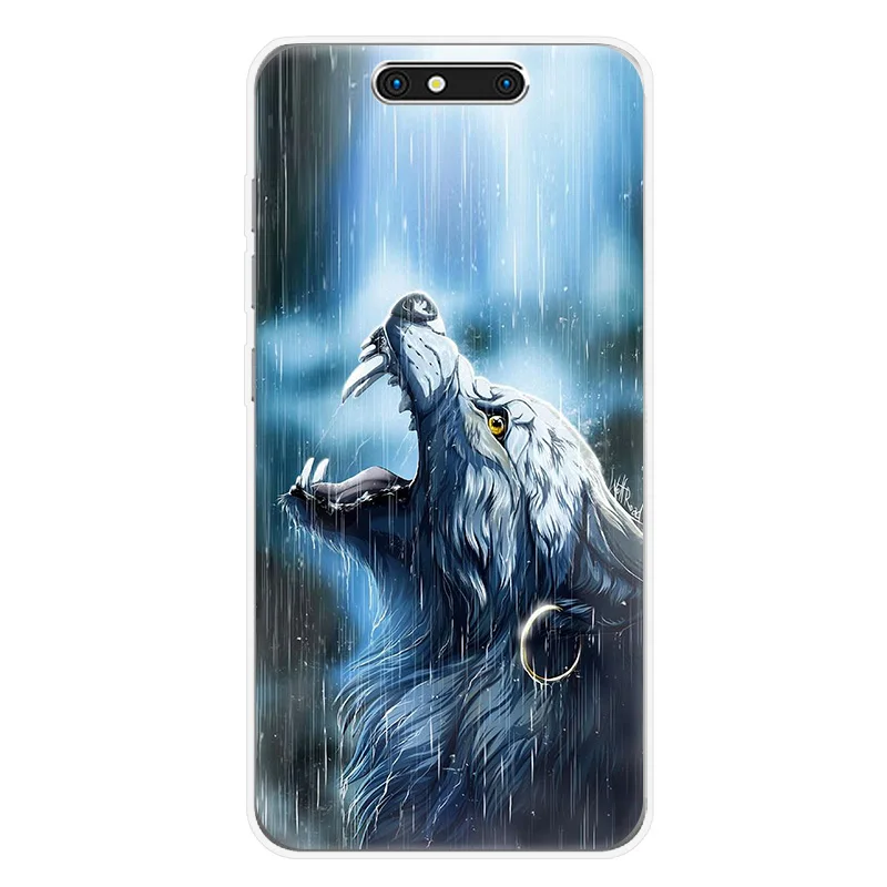 Чехол для телефона ZTE Blade V7 lite V8 mini A910 A602 A610 A520 A512 Axon7 Z10 черный волк Лев Мягкий