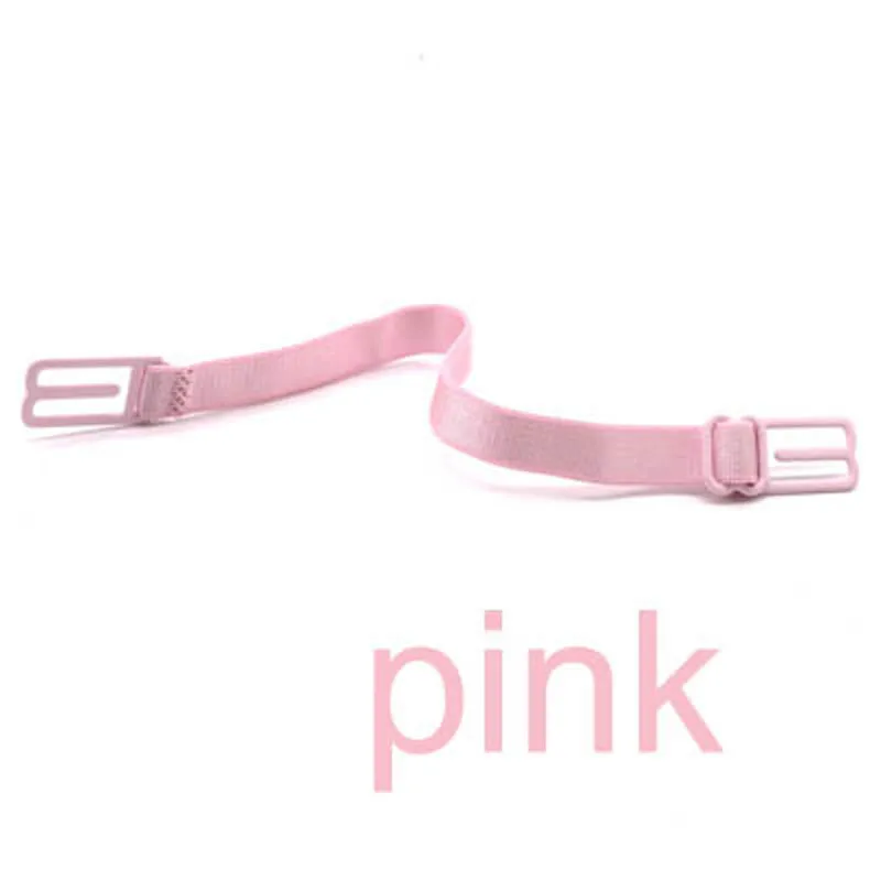 pink 5 цветов, двойные плечевые ремни, нескользящие ремни, пряжки, плечевые ремни, бюстгальтер, Нескользящие задние ремни для бюстгальтера, регулируемый держатель - Цвет: pink