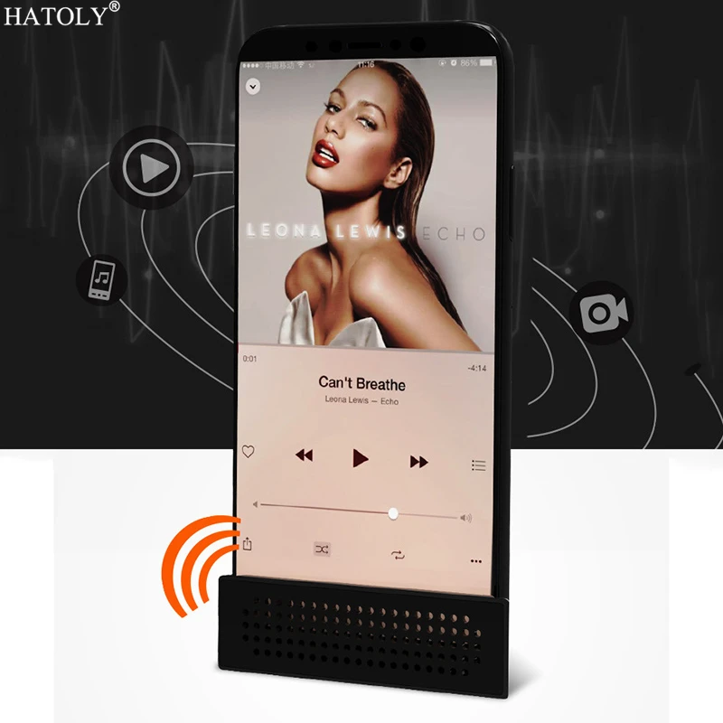 Портативный мини телефон усилитель звука для Huawei Xiaomi Универсальный кронштейн