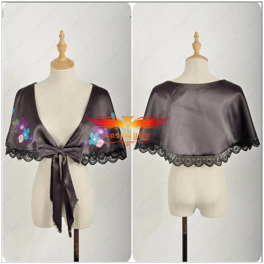 Anime Love Live! Tojo Nozomi Taisho Kimono Unawakened Cosplay Costume Custom Adult Women Purple Dress Hat Flower Satin Shawl |