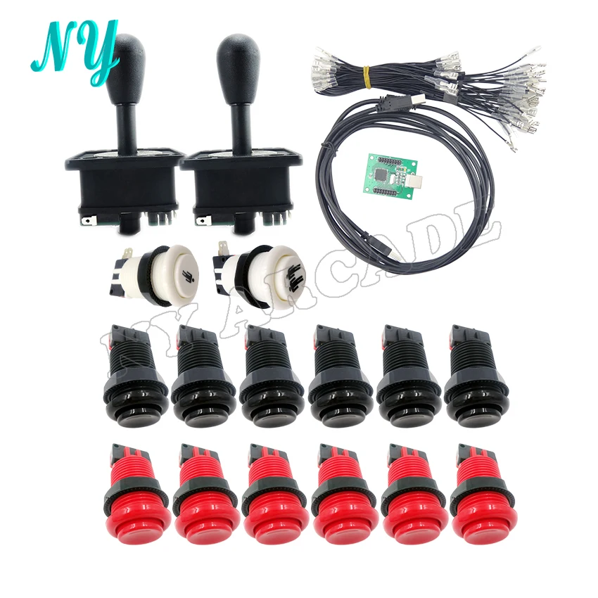 Аркадный Набор DIY для 2 проигрывателей PC PS/3 в 1 Аркады zippy/American joystck кнопочный