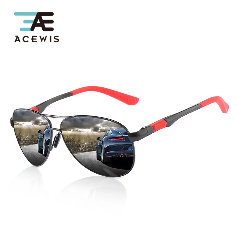 ACEWIS Ретро стиль солнцезащитные очки поляризационные мужские винтажные