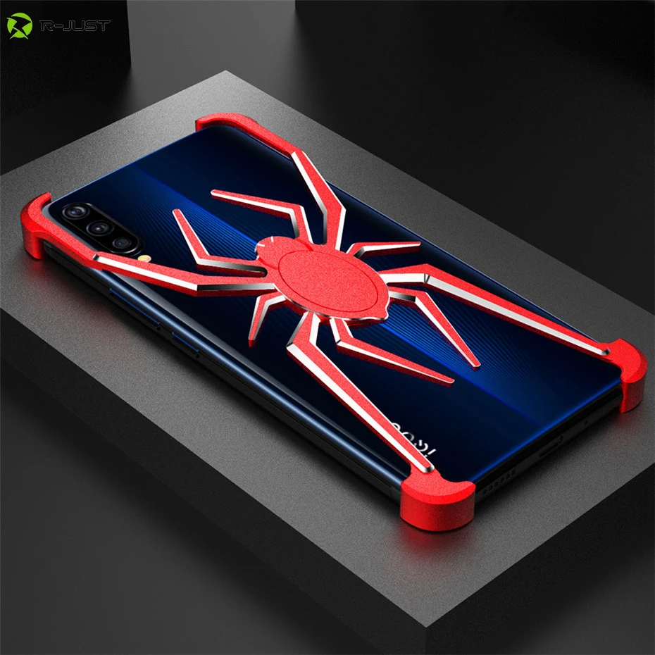 R-JUST Спайдер металлический бампер для VIVO iQOO - роскошный авиационный алюминиевый сплавный защитный кошелек.