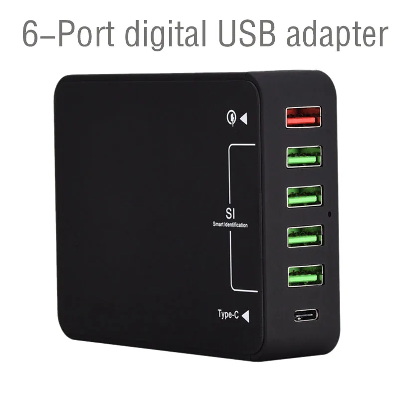 Быстрая зарядка 3 0 зарядное устройство для телефона с 6 USB портами сетевое iPhone 6s