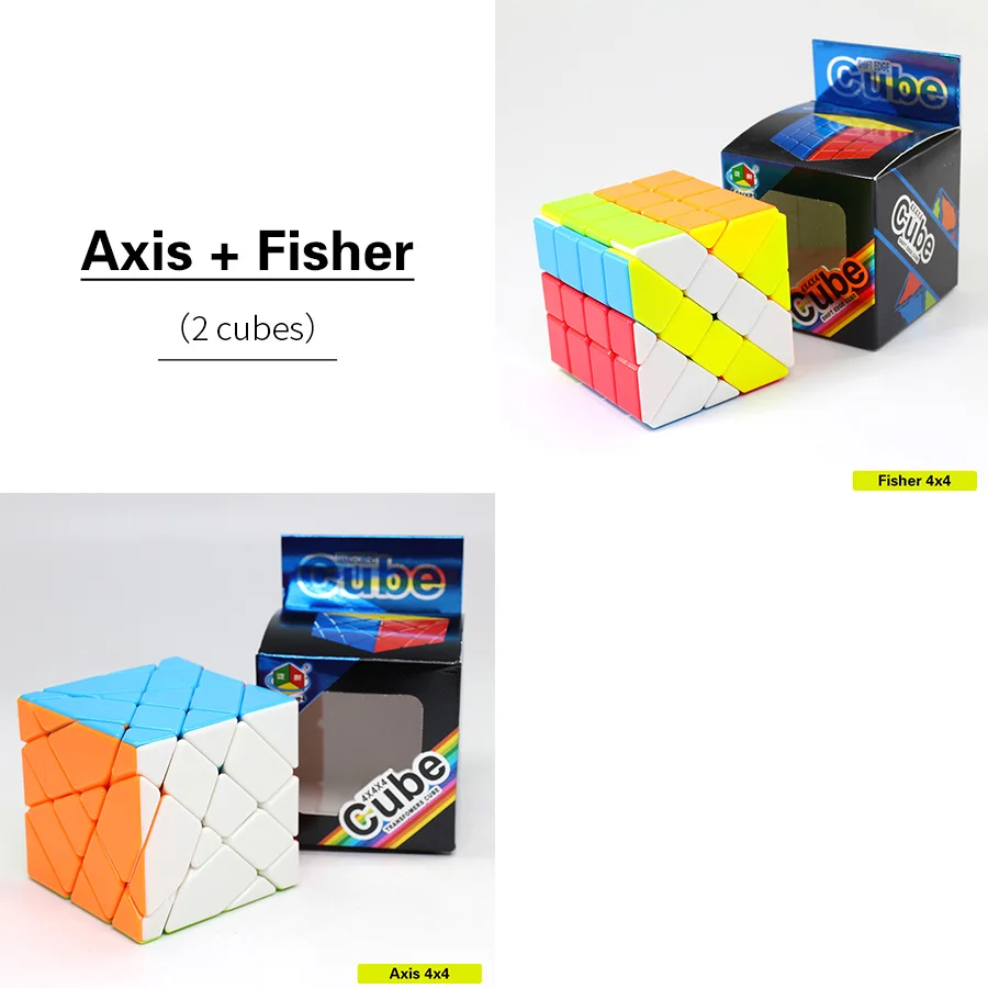 Fanxin Axis Fisher ветряная мельница 4x4 Cube Stickerless 4x4x4 Magic Cubes Higth Diffuclty профессиональная головоломка для детей - Цвет: Axis-Fiser