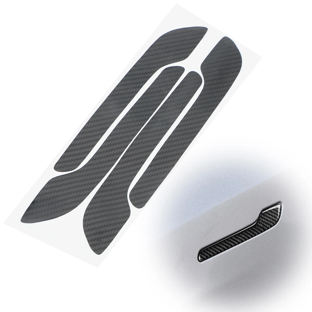 FORAUTO 4 шт. Автомобильная наклейка на дверную ручку для Tesla Model 3 защитные наклейки