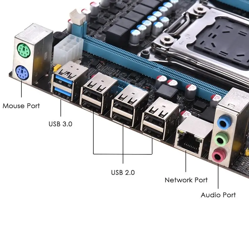 E5 3.3C материнская плата Lga 2011X79 Lga2011 сокет Сервер Reg Ecc функция Pci-Express Usb 3 0 Ddr3 32G M-A |