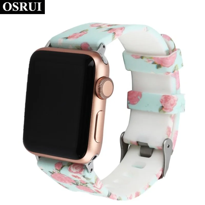 Силиконовый ремешок для спортивных часов correa наручных Apple watch версии 44 мм/40 мм Iwatch