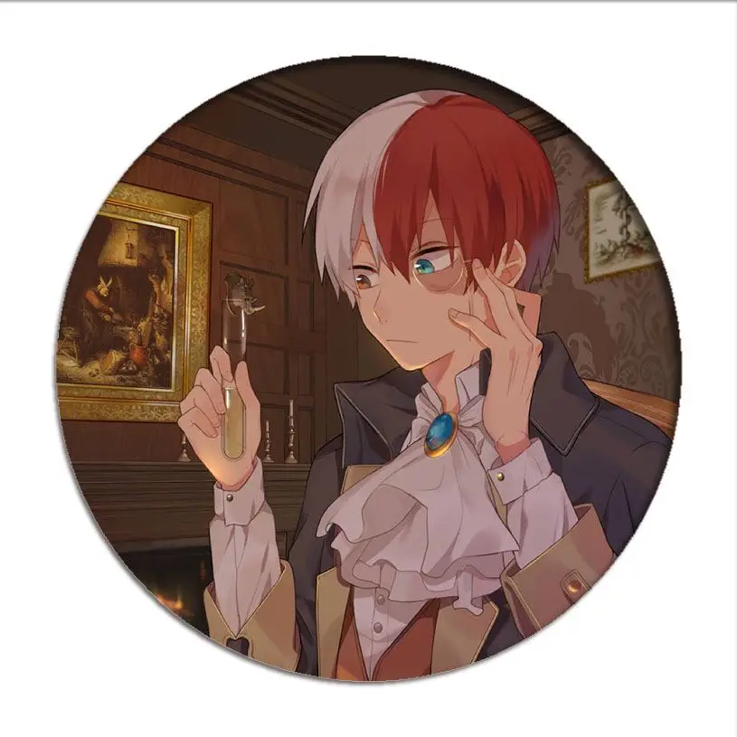 

Anime My Hero Academia Izuku Cosplay Badge Boku no Hero Academia Todoroki Shoto Brooch Pins Collection Badges for Backpacks