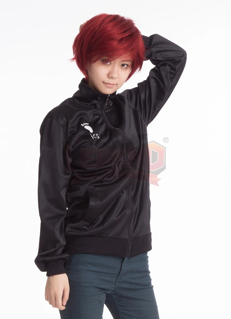 Куртка Haikyuu hinata shoyo черная куртка для косплея взрослый костюм топ спортивная Karasuno