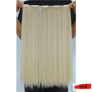 #24 Wjlzz5050/1 p Xi. Rocks синтетические 20 дюймов Ombre ClipIn волосы для наращивания длинные прямые накладные парики для наращивания шиньоны для женщин парик - Цвет: #24