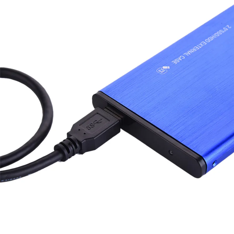 2 5 дюймов USB3.0 SDD/HDD алюминиевый сплав SATA3.0 внешний корпус жесткого диска Поддержка