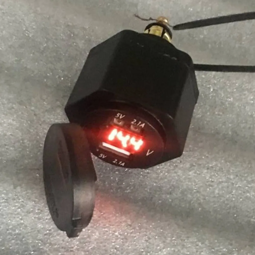 Водостойкий адаптер F 650 700 800 GS R 1200 RT 4.2A с двойным USB портом цифровой дисплей для BMW