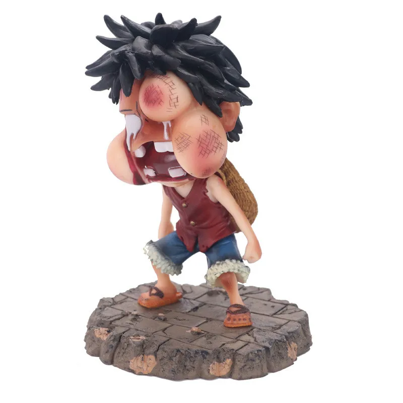 Luffy Beaten Face отек стильные ПВХ экшн фигурки Zoro Sanji коллекционные модели игрушки 15