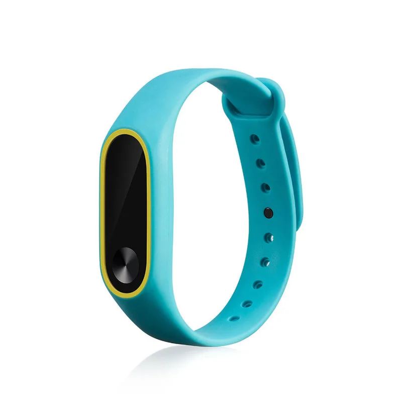 Двойной Цветной ремешок на запястье для Xiaomi Mi Band 2 ремень мягкая замена