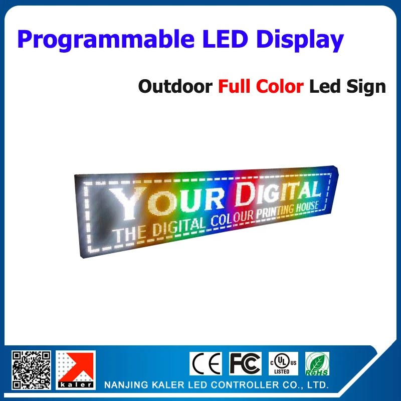 P10mm 16*128 точечная матрица наружная светодиодная плата сообщений RGB полноцветный
