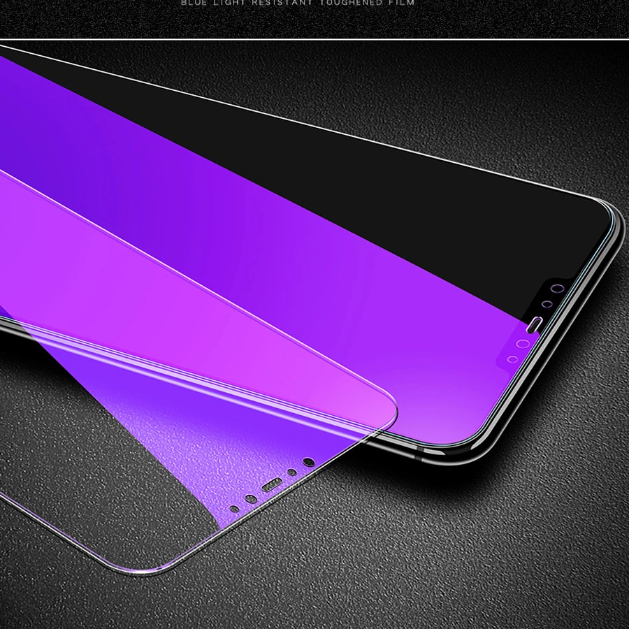 Для Xiaomi mi 6 8 9 для Red mi Note 7 Pro K20 F1 анти Blu-Ray анти-Фиолетовый УФ закаленный стеклянный экран Защитная пленка для телефона