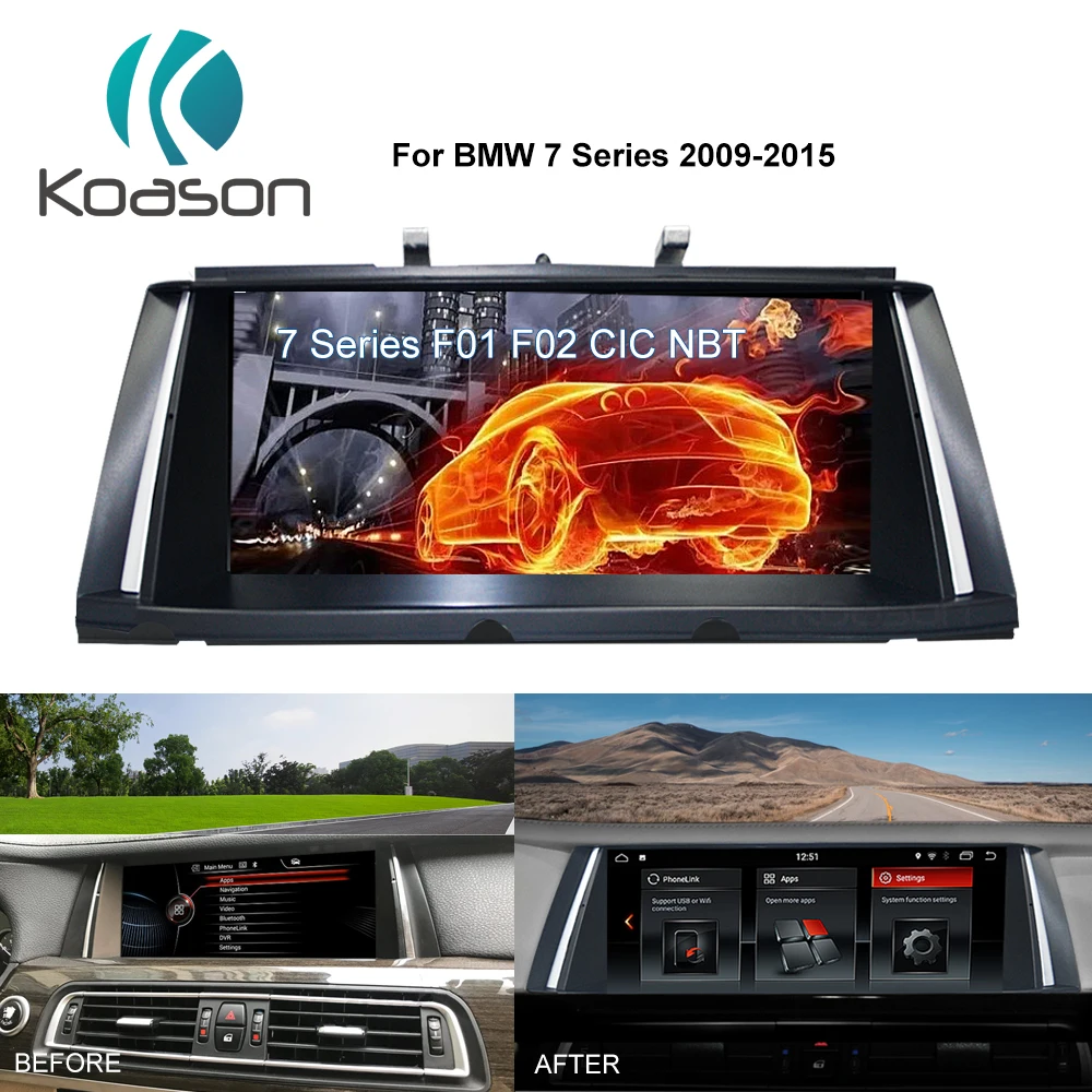 Koason Android 8 1 Системы 10 25 &quotэкран авто gps навигации для BMW серий 7 F01 F02 НБТ 2013 2015