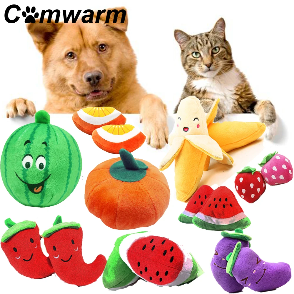 Comwarm плюшевые игрушки для собак жевательная игрушка щенков Маленькие Средние