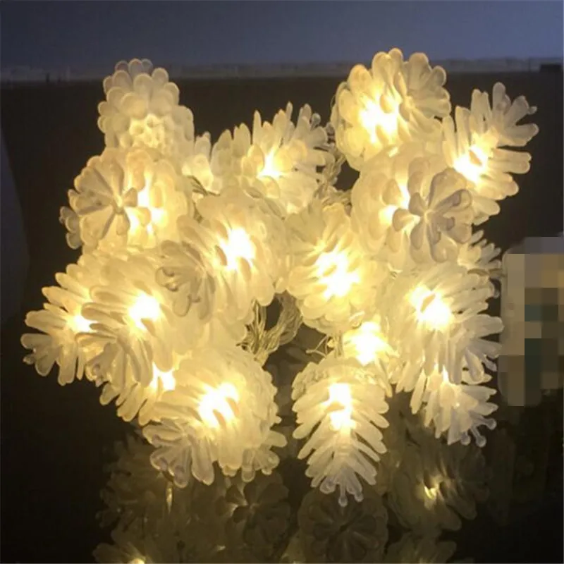 3 метра 20 pinecone светодиодная гирлянда Рождественская с батареей AA украшение для