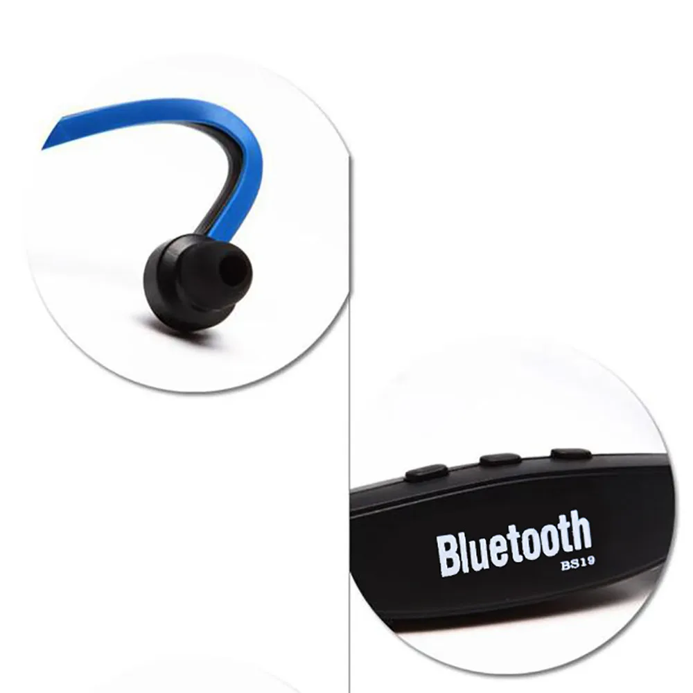 Беспроводные Bluetooth наушники с шейным ободом стереонаушники басами спортивные