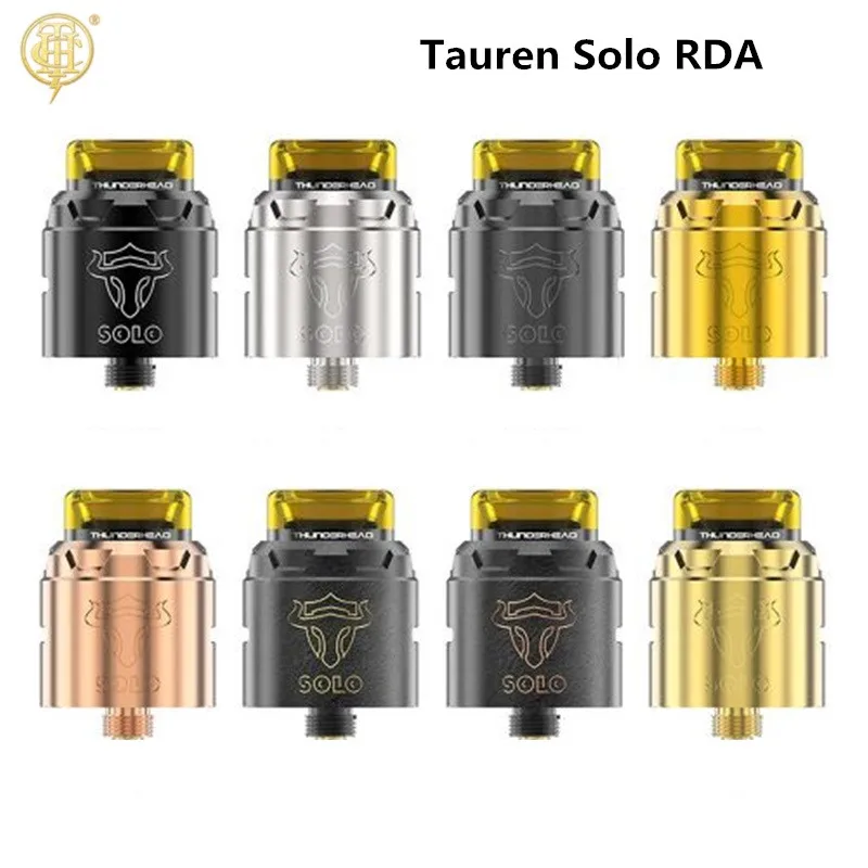 Оригинальный THC Tauren Solo RDA с 2 мл емкостью 24 мм & 31 micro воздушные отверстия BF Pin