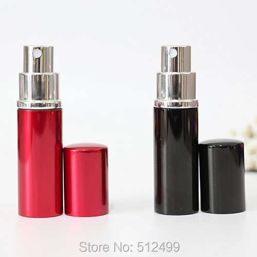 

10ml high quality Perfume fine mist spray bottle Portable aluminum cosmetics water glass bottle Travelling Refillable Bottles