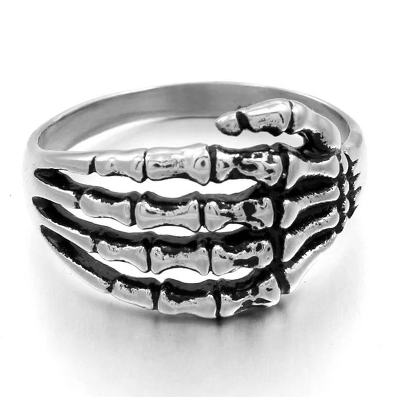 Европейское и американское альтернативное кольцо ghost hand из титановой стали