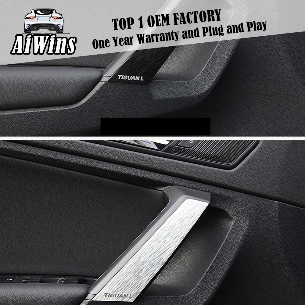 

Car-styling Interior Door Armrest Handle Cover Trim For Tiguan L 2017-2020 Interior Door Handrail Frame Sequins Trim