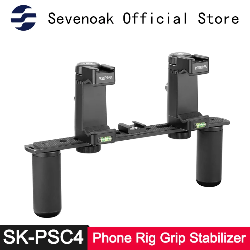 Sevenoak SK PSC4 с двойной ручкой стабилизатор для iPhone Android смартфон GoPro SJCAM спортивная