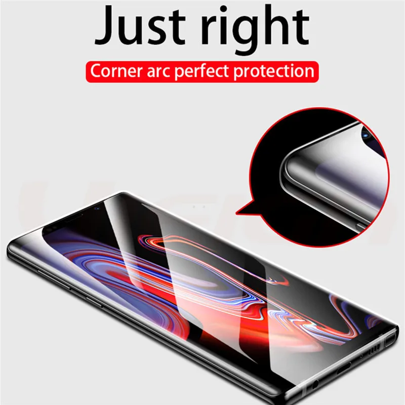 20D изогнутое закаленное стекло для Samsung Galaxy S9 S8 Plus Note 8 9 Защитная пленка экрана A6 A8