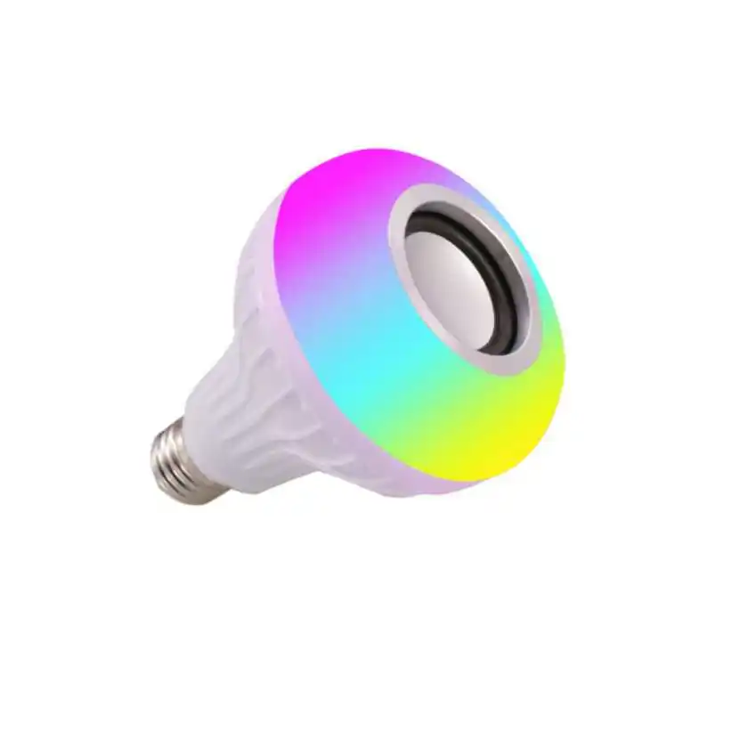 Умная Беспроводная Bluetooth Колонка E27 12 Вт светодиодная лампа RGB 110 В 220