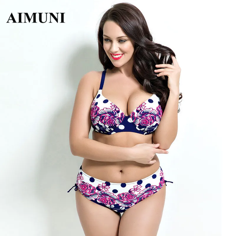 2017 plus size bikini set Bathing Suit Push up bikinis women Large Cup Bikini Women Swimwear Sexy Swimsuit |