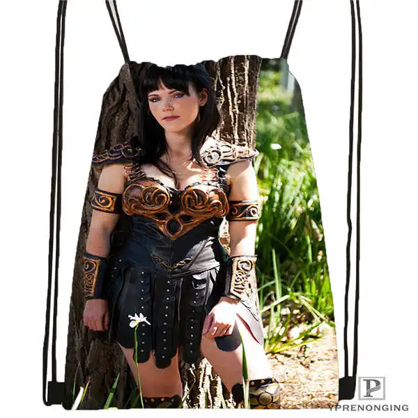 Custom Xena-рюкзак с кулиской большого размера-warrior сумка милый детский рюкзак (Черная