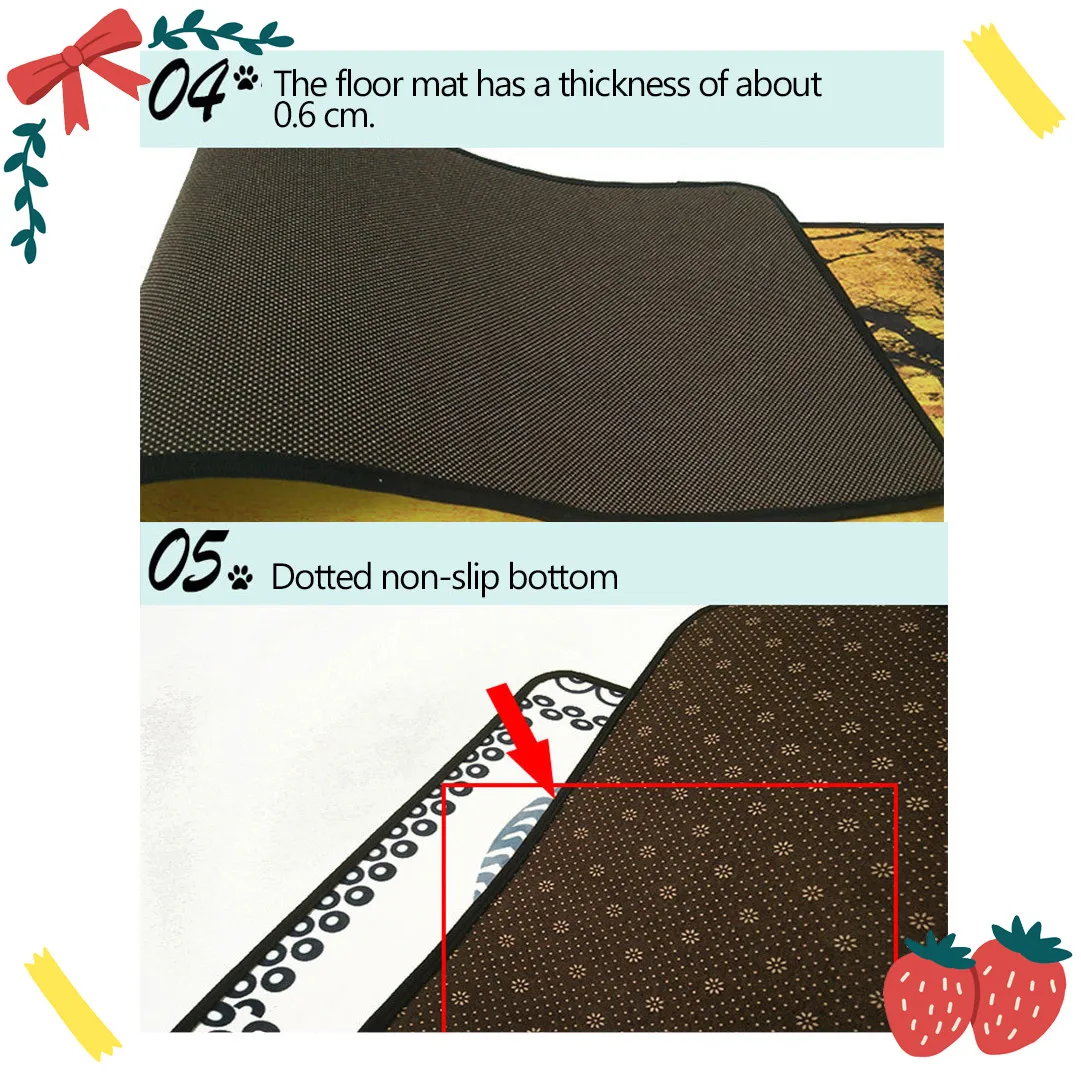 Кухонные коврики для прихожей и ковров детей дома гостиной черно-белые полосы