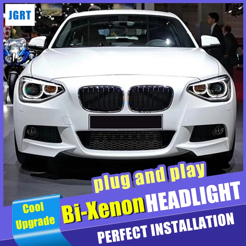 Передние фары автомобильный Стайлинг для BMW 1 серии F20 2012-2015 двухлучевая линза
